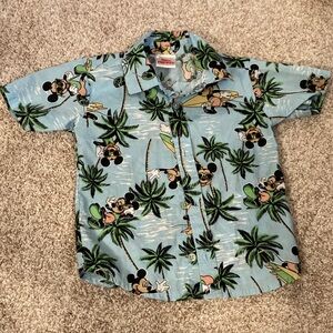 Disney Light Blue Mickey Mouse Surf Shirt
